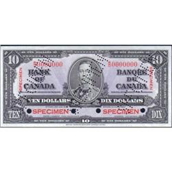 1937 Ten Dollars Specimen, PMG Unc-66