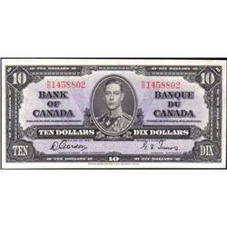 1937 Ten Dollars, BC-24b, Uncirculated