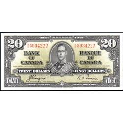 1937 Twenty Dollars, BC-25c, Unc