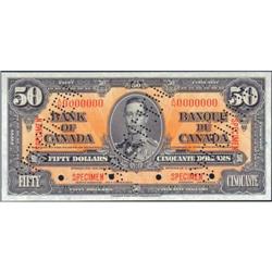 1937 Fifty Dollars Specimen, PMG Unc-64