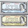 Image 1 : 1954 $5 BC-39c, Unc 1954 $20 BC-41b, AU