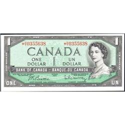 1954 $1 Replacement BC-37bA *H/Y, Unc