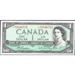 1954 $1 Replacement BC-37bA *O/Y, Unc