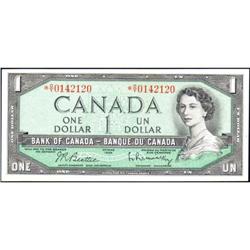 1954 $1 Replacement BC-37bA *O/Y, Unc