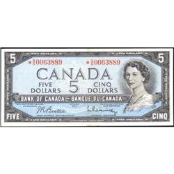 1954 $5 Replacement BC-39bA *S/S, Unc