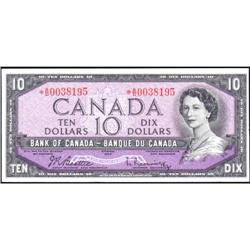 1954 $10 Replacement BC-40bA *A/D, Unc