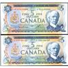 Image 1 : 1972 $5 BC-48bA *SP Unc, BC-48aA *CA EF