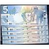 Image 1 : 2006 $5 BC-67aA, 5 Consec AOK, all Unc