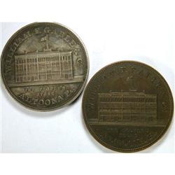 Gabel & Co 25th Anniv 1909. Two medals