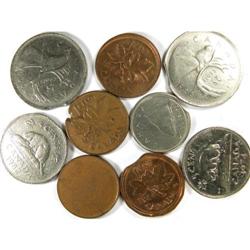 Canada Error group of nine pieces