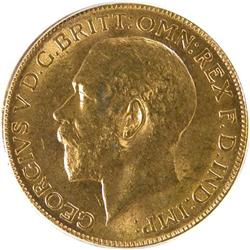 Canada Gold Sovereign 1917C PCGS MS-63
