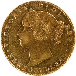 Newfoundland $2 1870 Dot PCGS AU-50