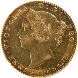Newfoundland $2 Gold 1872 PCGS AU-55