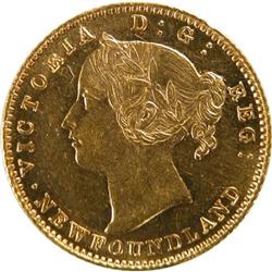Newfoundland $2 Gold 1880 ICCS AU-55