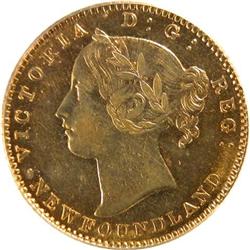 Newfoundland $2 Gold 1881 PCGS AU-55