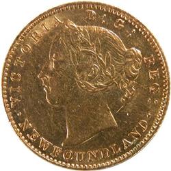 Newfoundland $2 Gold 1888 ICCS AU-50