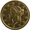 Gold Dollar 1849 Closed Wreath, VF