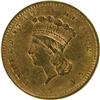 Gold Dollar 1856 Slant 5, VF