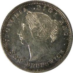 New Brunswick 1864 5 Cents L6 ICCS EF40