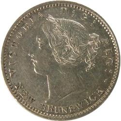 New Brunswick 1864 Ten Cents ICCS AU-50