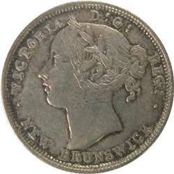 New Brunswick 1862 20 Cents ICCS EF-40