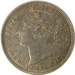 New Brunswick 1864 Twenty Cents VF-EF