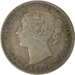 New Brunswick 1864 Twenty Cents, VF