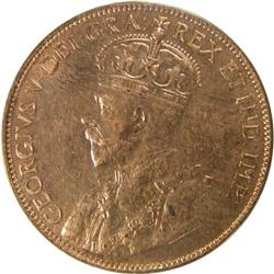 Newfoundland Cent 1936 ICCS MS-64 Red