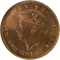 Newfoundland Cent 1942 NGC MS-65 Red