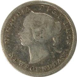 Newfoundland 5 Cents 1873H ICCS VG-10