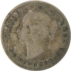 Newfoundland Five Cents 1885 ICCS F-12