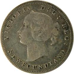 Newfoundland Five Cents 1885 Fine