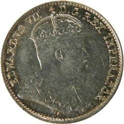 Newfoundland Five Cents 1904H, AU