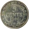 Image 2 : Newfoundland 5 Cents 1946C ICCS AU-50
