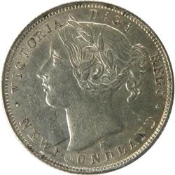 Newfoundland 20 Cents 1872H ICCS AU-55