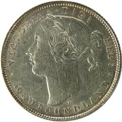 Newfoundland 20 Cents 1872H, ICCS VF-30