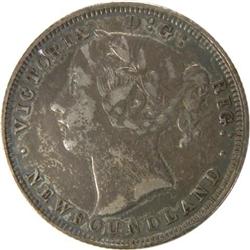 Newfoundland 20 Cents 1873 ICCS VF-20