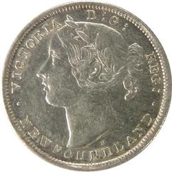 Newfoundland 20 Cents 1876H ICCS AU-55