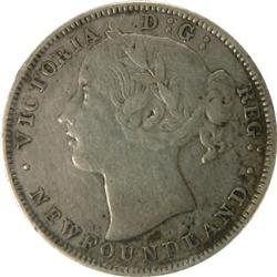 Newfoundland 20 Cents 1881, VF
