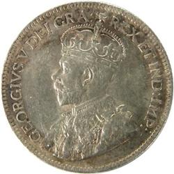 Newfoundland 25 Cents 1917C AU-Unc