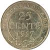 Image 2 : Newfoundland 25 Cents 1917C AU-Unc