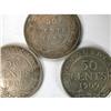 Image 2 : NF 50 Cents 1899 N9 1904H 1909, all VF