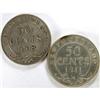 Image 2 : Newfoundland 50C 1908 and 1911, both EF