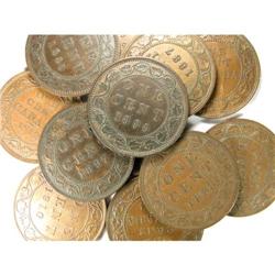 1859-1918. Twelve pieces, all  EF