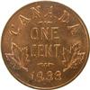 Image 2 : Canada One Cent 1933 ICCS MS-65 Red