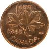 Image 2 : Canada One Cent 1945 ICCS MS-64 Red