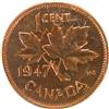 Image 2 : Canada One Cent 1947 ICCS MS-65 Red