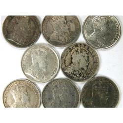 1903-1910. Eight pieces VF-EF or better