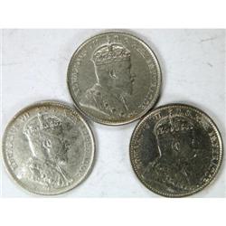 1903H LgH VF+, 1909 PL F+, 1909 RL, EF