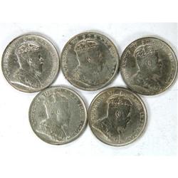 1904, 1905, 1906, 1907, 1908, all EF